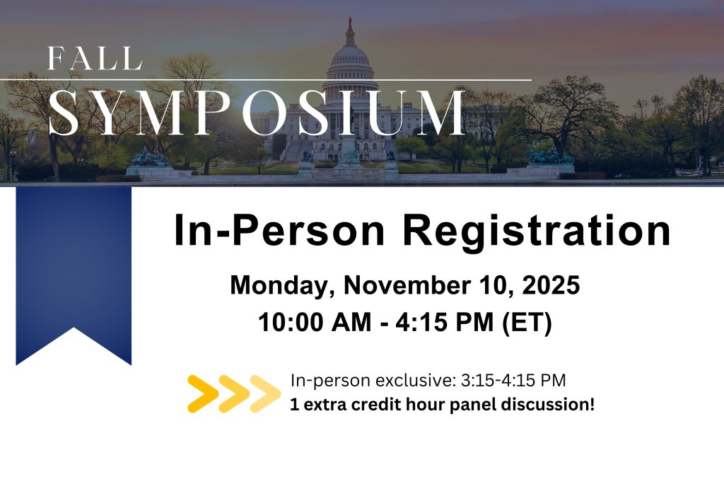 In Person Registration for Fall Symposium 2025